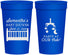 Personalized Baby Shower 32 oz Stadium Cups - Party At Our Crib | 90187