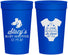 Personalized Baby Shower 32 oz Stadium Cups - Loved By All | 90188