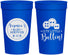 Personalized Baby Shower 32 oz Stadium Cups - Cute Little Button | 90189
