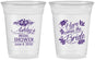 Custom Bridal Shower 16 oz Soft Sided Clear Cups - Here Comes The Bride | 100000
