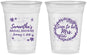 Custom Bridal Shower 16 oz Soft Sided Clear Cups - Soon To Be Mrs | 100004
