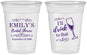 Custom Bridal Shower 16 oz Soft Sided Clear Cups - I'll Drink To The That | 100006