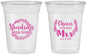 Custom Bridal Shower 16 oz Soft Sided Clear Cups - Future Mrs | 100015
