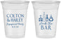 Custom Engagement 16 oz Soft Sided Clear Cups - Stock The Bar | 10005