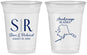 Custom Wedding 16 oz Soft Sided Clear Cups - Alaska | 101