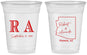 Custom Wedding 16 oz Soft Sided Clear Cups - Arizona | 102
