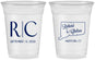 Custom Wedding 16 oz Soft Sided Clear Cups - Connecticut | 106