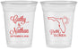 Custom Wedding 16 oz Soft Sided Clear Cups - Florida | 108