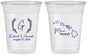 Custom Wedding 16 oz Soft Sided Clear Cups - Hawaii | 110