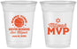 Custom Bar Mitzvah 16 oz Soft Sided Clear Cups - 13th Birthday Basketball | 110001