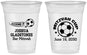 Custom Bar Mitzvah 16 oz Soft Sided Clear Cups - 13th Birthday Soccer | 110008