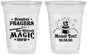 Custom Bar Mitzvah 16 oz Soft Sided Clear Cups - 13th Birthday Magic | 110016