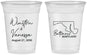 Custom Wedding 16 oz Soft Sided Clear Cups - Maryland | 119