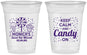 Custom Bat Mitzvah 16 oz Soft Sided Clear Cups - 12th Birthday Cupcake | 120001