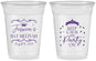 Custom Bat Mitzvah 16 oz Soft Sided Clear Cups - 12th Birthday Tiara | 120002