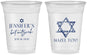 Custom Bat Mitzvah 16 oz Soft Sided Clear Cups - 12th Birthday Mazel Tov | 120009