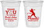 Custom Bat Mitzvah 16 oz Soft Sided Clear Cups - 12th Birthday Softball | 120011