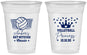 Custom Bat Mitzvah 16 oz Soft Sided Clear Cups - 12th Birthday Volleyball | 120015