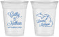Custom Wedding 16 oz Soft Sided Clear Cups - Michigan | 121