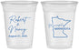 Custom Wedding 16 oz Soft Sided Clear Cups - Minnesota | 122