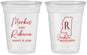 Custom Wedding 16 oz Soft Sided Clear Cups - Mississippi | 123