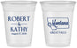 Custom Wedding 16 oz Soft Sided Clear Cups - Montana | 125