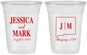 Custom Wedding 16 oz Soft Sided Clear Cups - New Mexico | 130
