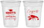 Custom Graduation 16 oz Soft Sided Clear Cups - Class Of 2027 Crawfish Boil | 130003