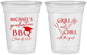 Custom Graduation 16 oz Soft Sided Clear Cups - Class Of 2027 Bbq | 130009