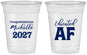 Custom Graduation 16 oz Soft Sided Clear Cups - Class Of 2027 Educated Af | 130018
