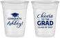 Custom Graduation 16 oz Soft Sided Clear Cups - Class Of 2027 Cheers Grad | 130020