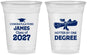 Custom Graduation 16 oz Soft Sided Clear Cups - Class Of 2027 Hotter Degree | 130022