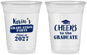 Custom Graduation 16 oz Soft Sided Clear Cups - Class Of 2027 Cheers Graduate | 130034