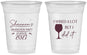 Custom Graduation 16 oz Soft Sided Clear Cups - Class Of 2027 Wined A Lot | 130044