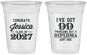 Custom Graduation 16 oz Soft Sided Clear Cups - Class Of 2027 99 Problems | 130047