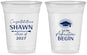 Custom Graduation 16 oz Soft Sided Clear Cups - Class Of 2027 Adventure Begin | 130048