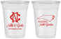 Custom Wedding 16 oz Soft Sided Clear Cups - North Carolina | 132