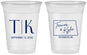 Custom Wedding 16 oz Soft Sided Clear Cups - North Dakota | 133