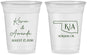 Custom Wedding 16 oz Soft Sided Clear Cups - Oklahoma | 135