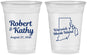 Custom Wedding 16 oz Soft Sided Clear Cups - Rhode Island | 138