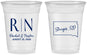 Custom Wedding 16 oz Soft Sided Clear Cups - South Dakota | 140
