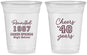 Custom Class Reunion 16 oz Soft Sided Clear Cups - Class Of 1987 40 Year | 140003