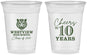 Custom Class Reunion 16 oz Soft Sided Clear Cups - Class Of 2017 10 Year | 140005