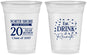 Custom Class Reunion 16 oz Soft Sided Clear Cups - Class Of 2007 20 Year | 140006