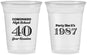 Custom Class Reunion 16 oz Soft Sided Clear Cups - Class Of 1987 40 Year | 140008