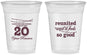 Custom Class Reunion 16 oz Soft Sided Clear Cups - Class Of 2007 20 Year | 140011