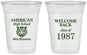 Custom Class Reunion 16 oz Soft Sided Clear Cups - Class Of 1987 40 Year | 140013