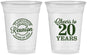 Custom Class Reunion 16 oz Soft Sided Clear Cups - Class Of 2007 20 Year | 140021