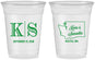 Custom Wedding 16 oz Soft Sided Clear Cups - Washington | 146