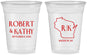 Custom Wedding 16 oz Soft Sided Clear Cups - Wisconsin | 148